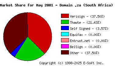 June 1st 2001 CA Market Share Pie Chart
