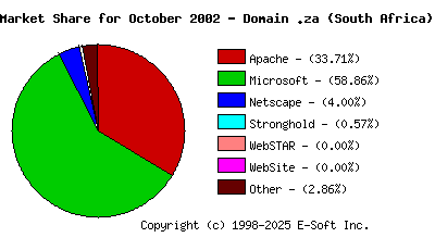 November 1st, 2002 Market Share Pie Chart