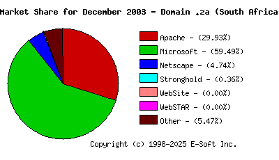 January 1st, 2004 Market Share Pie Chart