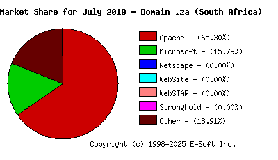 August 1st, 2019 Market Share Pie Chart