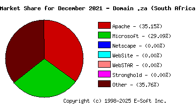 January 1st, 2022 Market Share Pie Chart