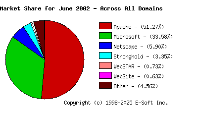 July 1st, 2002 Market Share Pie Chart