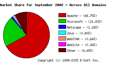 October 1st, 2002 Market Share Pie Chart