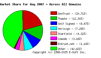 June 1st 2007 CA Market Share Pie Chart