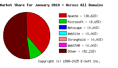 February 1st, 2019 Market Share Pie Chart