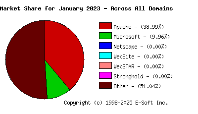 February 1st, 2023 Market Share Pie Chart