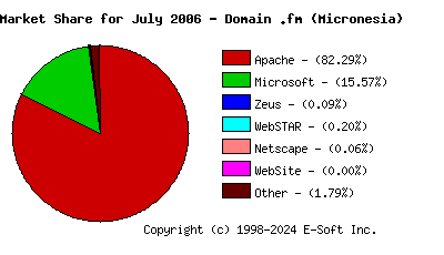 August 1st, 2006 Market Share Pie Chart