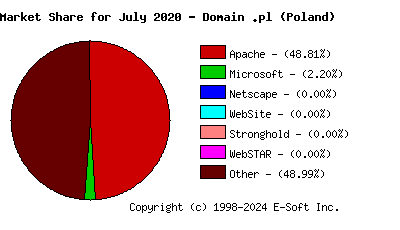 August 1st, 2020 Market Share Pie Chart